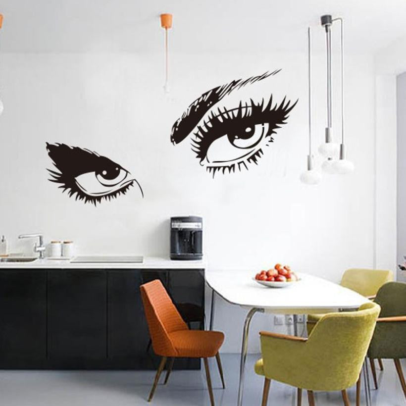 Vintage Audrey Hepburn Silhouette Wall Stickers - Classic Black & White Decals for Home Decor | Perfect for Bedroom, Living Room & Office Walls