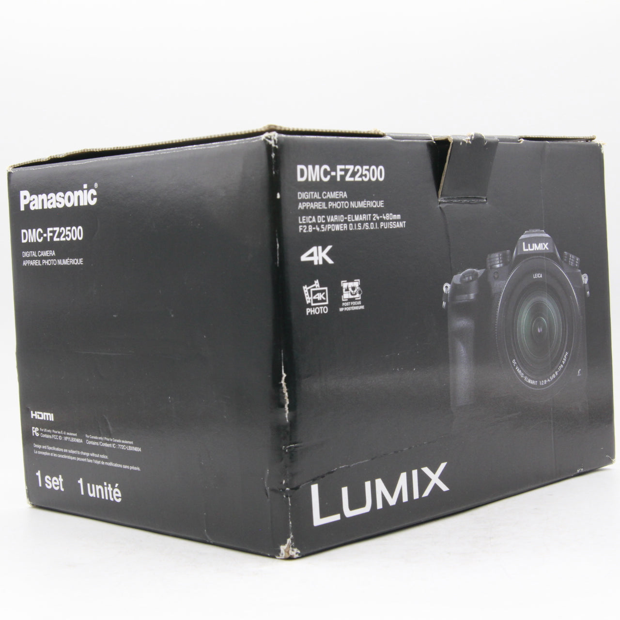 Panasonic Lumix DMC-FZ2500 4K Digital Camera with 20.1MP Sensor & 20x Zoom - Open Box Excellent Condition - Perfect for Travel Photography, Vlogging & Outdoor Adventures
