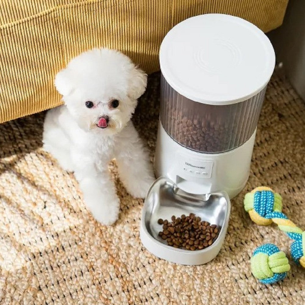 FEEDMATE Automatic Pet Feeder - Smart Programmable Cat & Dog Food Dispenser with Timer & Portion Control - Perfect for Travel, Workdays & Busy Pet Owners