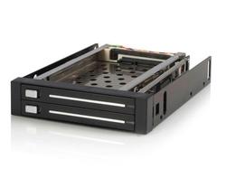 Dual 2.5in SATA Hard Drive Trayless Hot Swap Enclosure - Easy Removal & Insertion for Data Backup, Server Storage & PC Upgrades