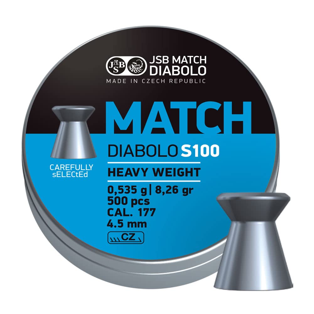 JSB Match Premium Series Air Gun Pellets - High Precision .177 & .22 Caliber Pellets for Target Shooting & Hunting | Perfect for Air Rifles & Pistols