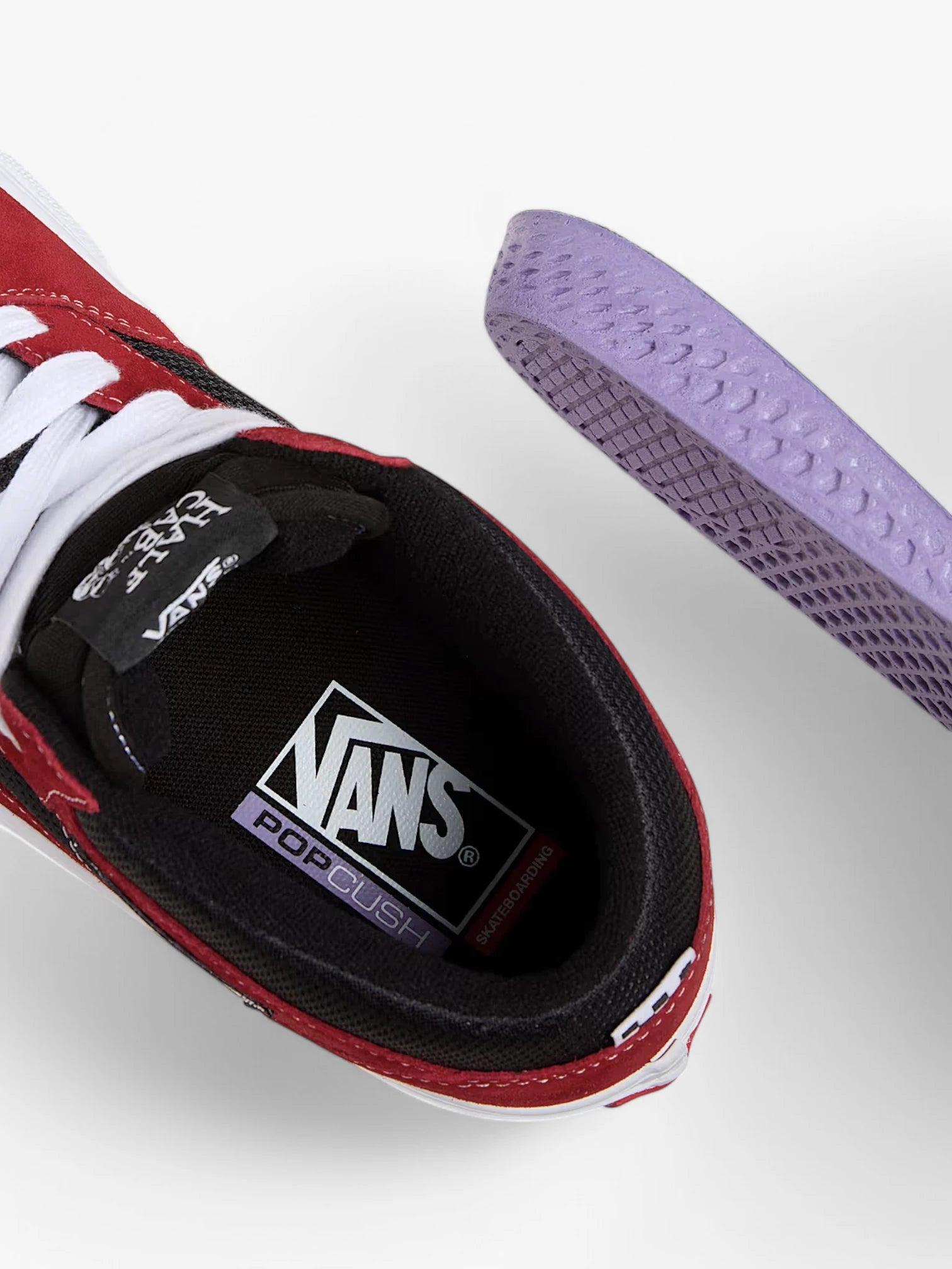 Vans Skate Half Cab Sneakers - Red & Black Skate Shoes for Men & Women | Perfect for Skateboarding, Streetwear & Casual Outfits