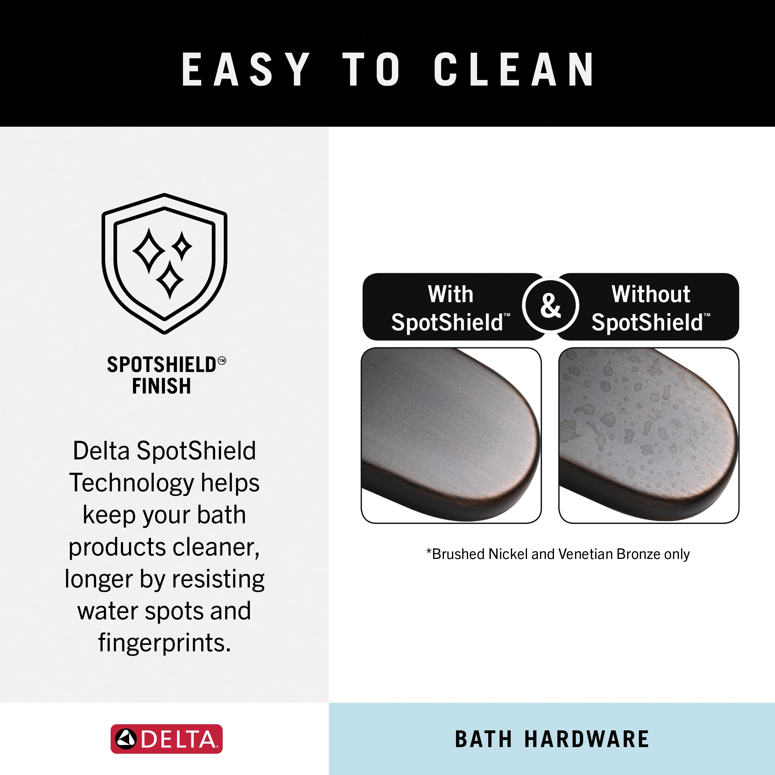 Delta 79710-RB Cassidy 18-inch Glass Bathroom Shelf with Towel Bar in Venetian Bronze - Perfect for Bathroom Storage and Organization