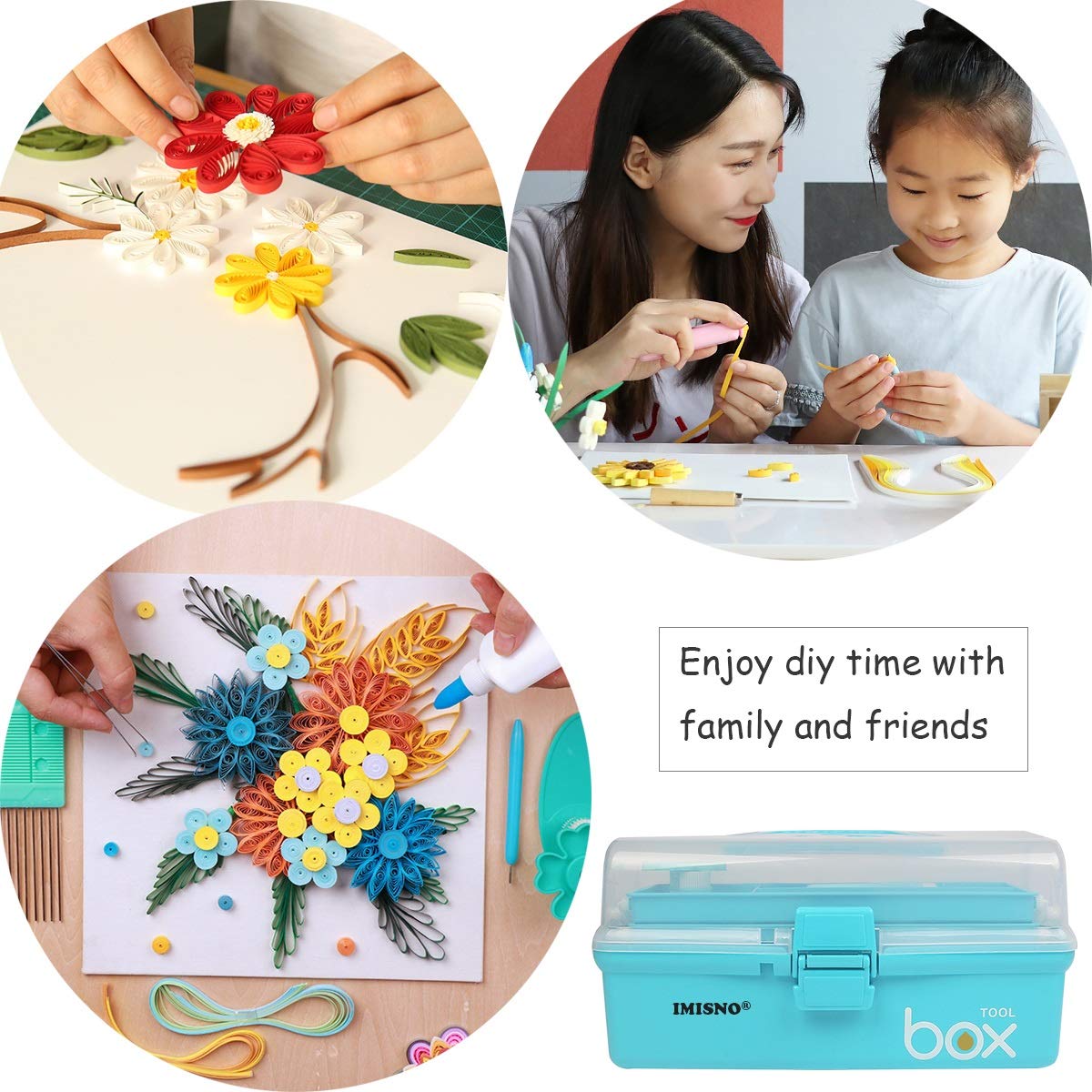 Quilling Kits with Tools & Supplies | Paper Crimper, Quilling Paper Strips for DIY Art Projects | Perfect for Card Making, Scrapbooking & Home Decor