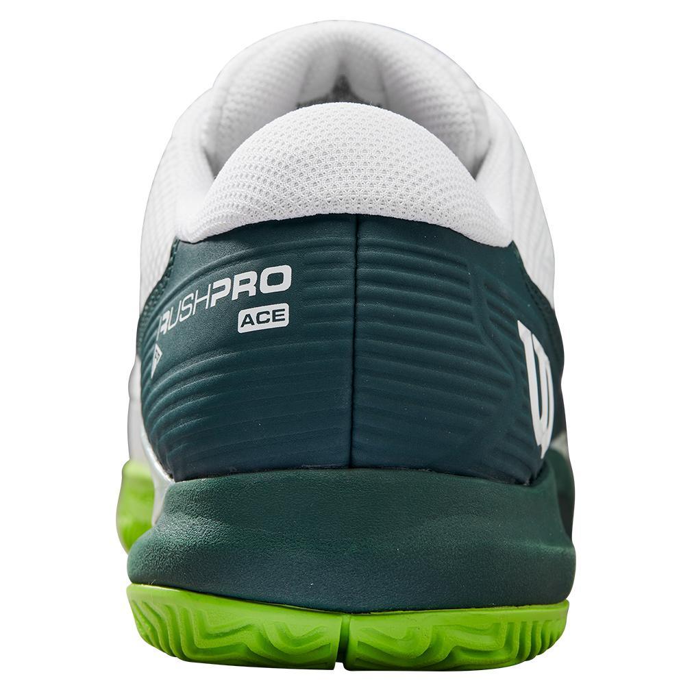 Men's Rush Pro Ace Wide Tennis Shoes - White & Ponderosa | Comfortable Wide Fit for Court Performance & Casual Wear