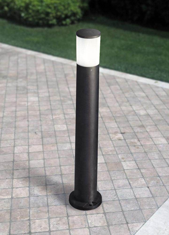 Amelia Small/Medium/Large Opal LED 6W Bollard Post Light - Outdoor Landscape Lighting for Garden, Pathway, and Driveway Illumination
