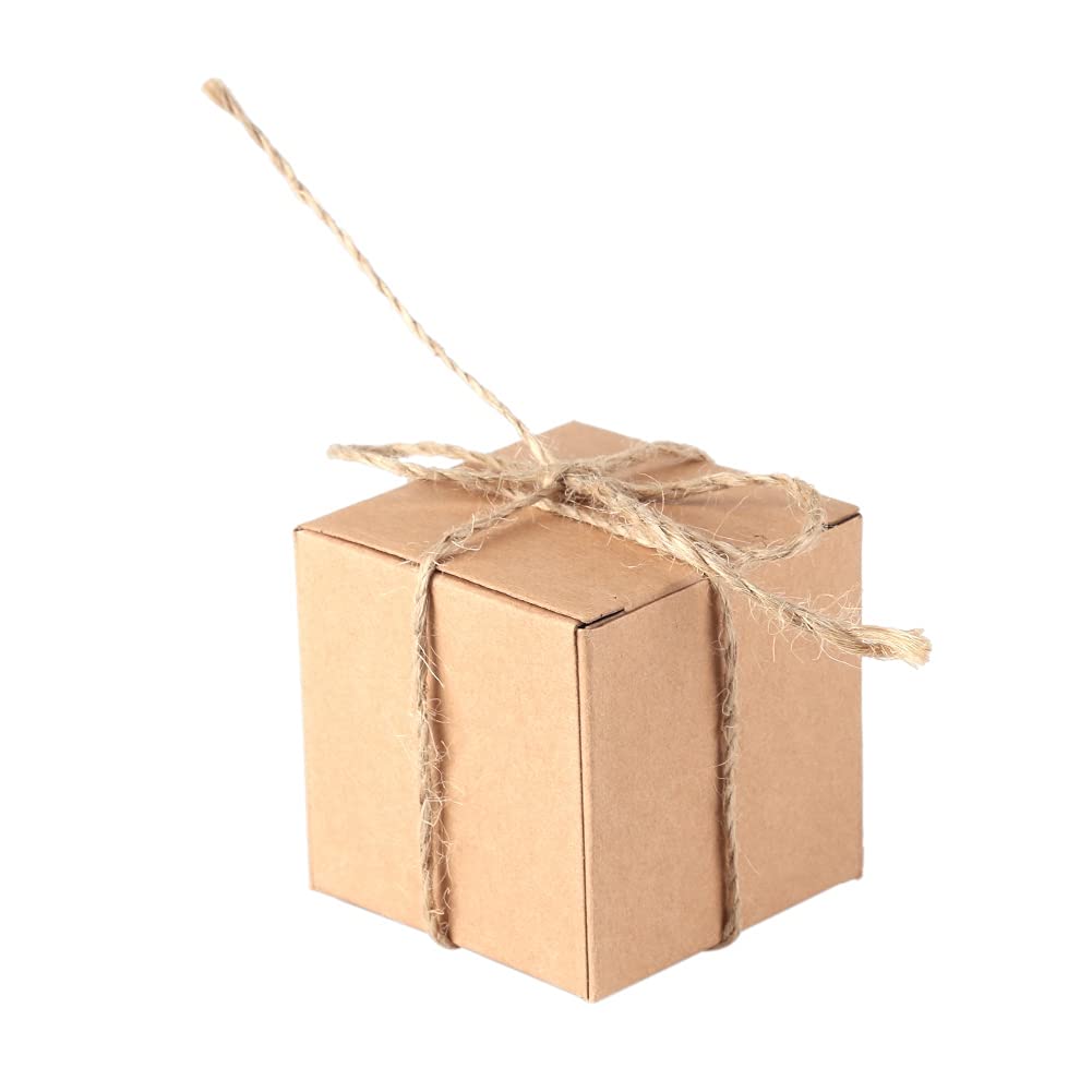 Pssopp Kraft Paper Gift Box - Eco-Friendly Wedding Candy Favor Box for Special Occasions | Perfect for Wedding Favors, Birthday Gifts & Holiday Treats