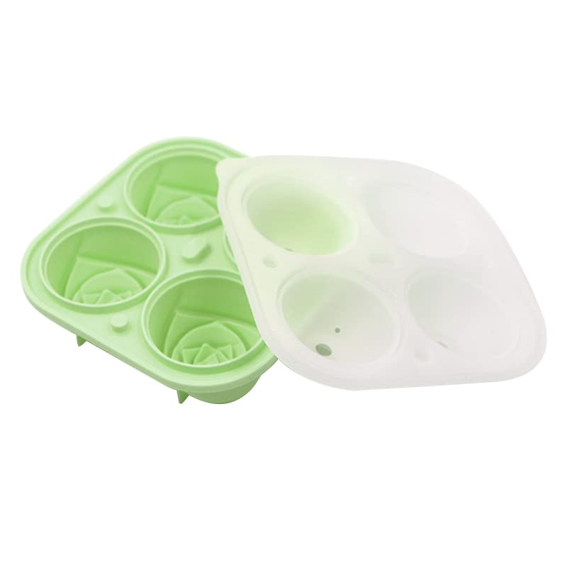 Rose Shaped Silicone Ice Cube Tray - 4 Grid Flower Ice Mold for Cocktails, Drinks & Party Decor - Leak Proof & Reusable Bar Accessory - Perfect for Weddings, Birthdays & Home Entertaining