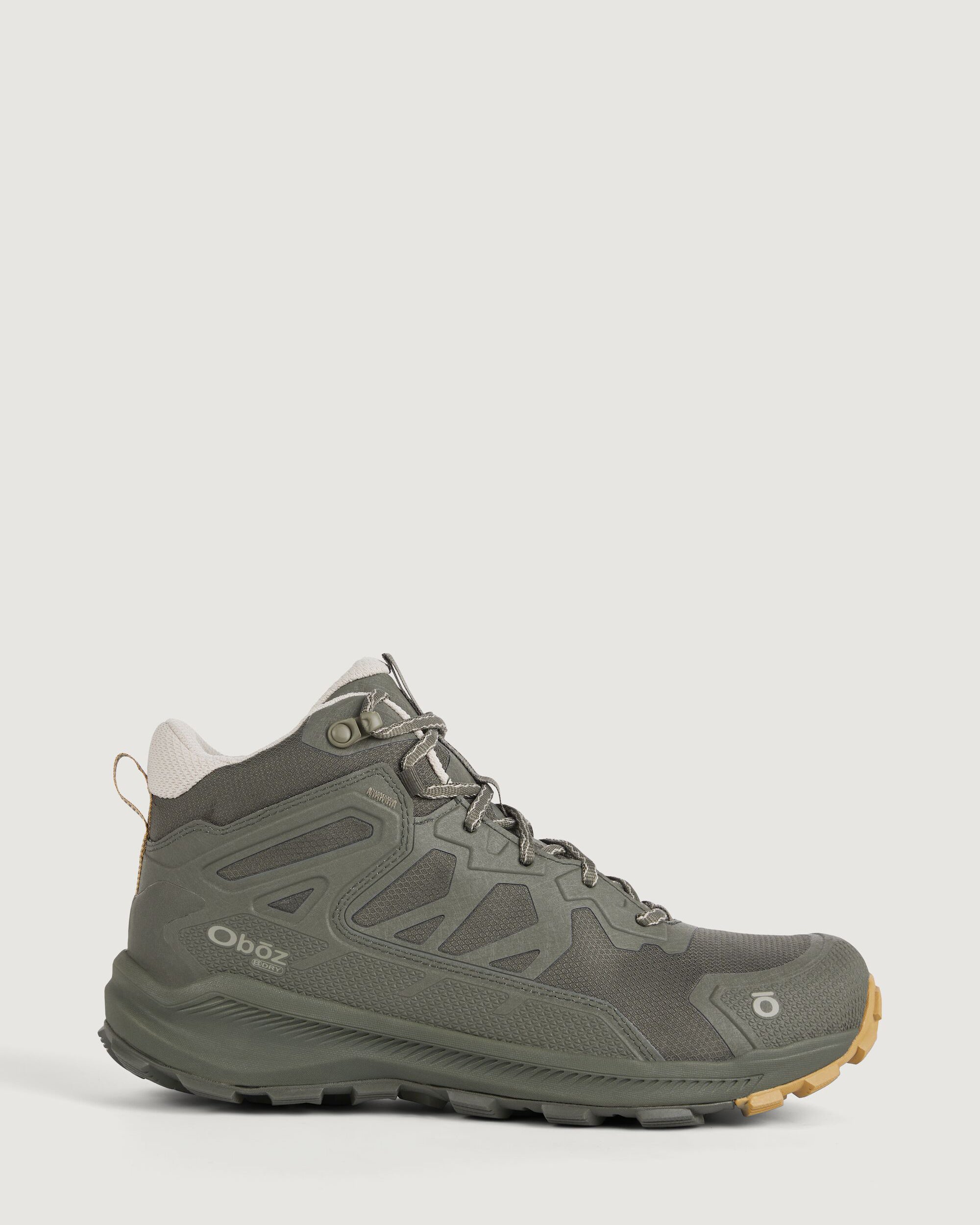 Men's Oboz Katabatic Waterproof Mid Hiking Boots - Durable Outdoor Trekking Shoes for Men - Perfect for Mountain Climbing, Trail Hiking & Camping Adventures