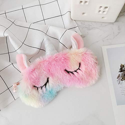 Cute Cartoon Animal Sleeping Mask for Women & Kids - Soft Blindfold Eye Cover for Better Sleep, Travel & Relaxation