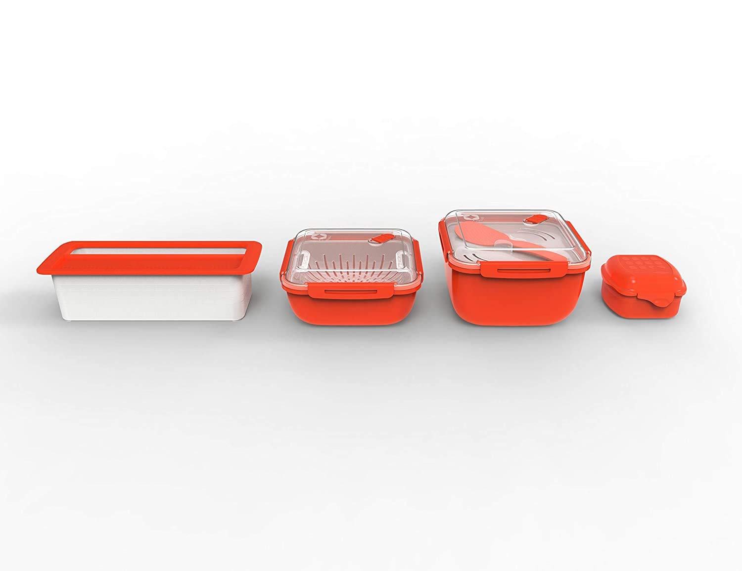 BPA-Free Rotho Memory Microwave Steamer with Filter Insert – 1.7L Red/Transparent PP Plastic Container (19.5x19.5x9.1cm) – Perfect for Healthy Vegetable Cooking & Meal Prep