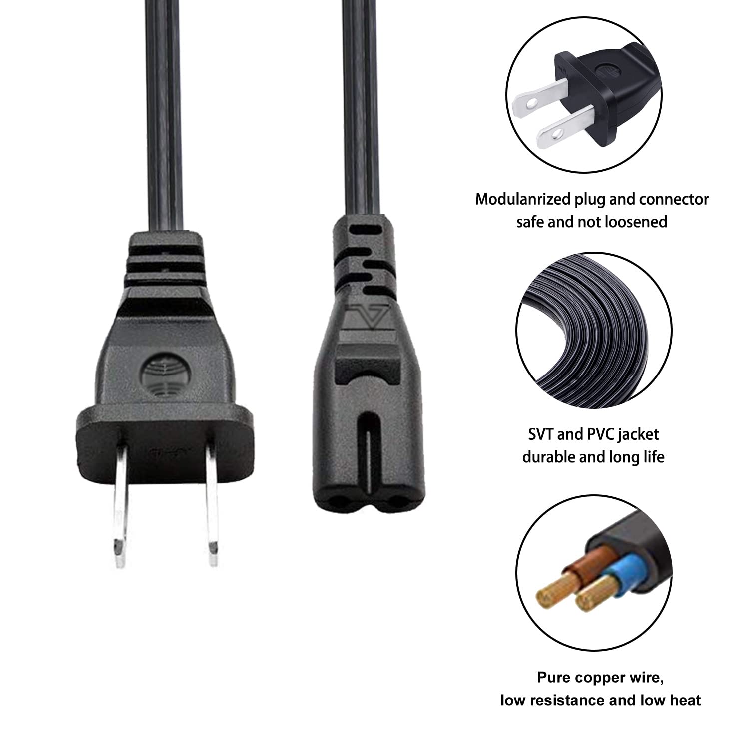 8ft AC Power Cord Replacement for Klipsch R-120SW 12
