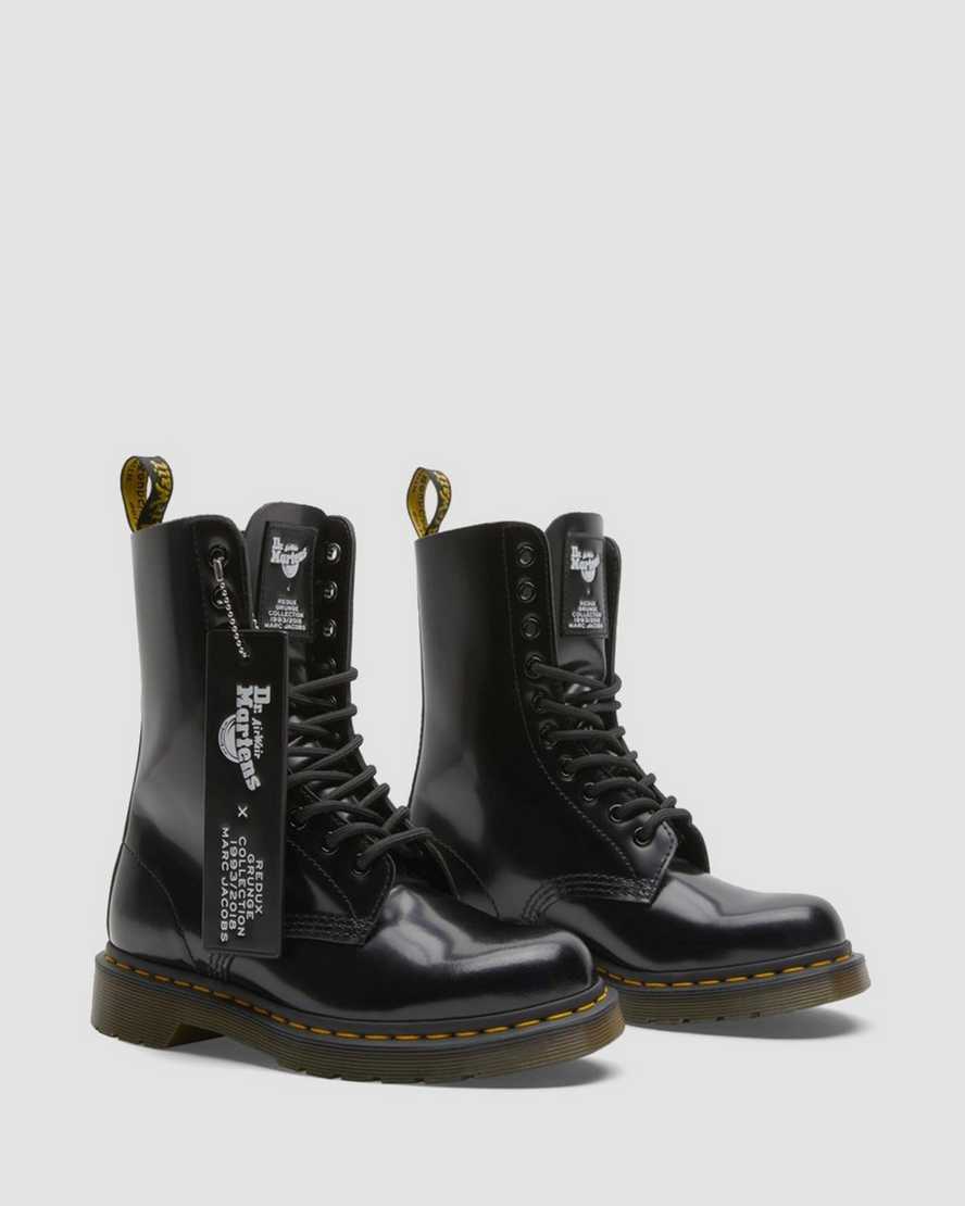 Marc Jacobs x Dr. Martens 1490 Boots - Unisex Punk Style Leather Combat Boots for Men & Women | Perfect for Streetwear, Concerts & Alternative Fashion