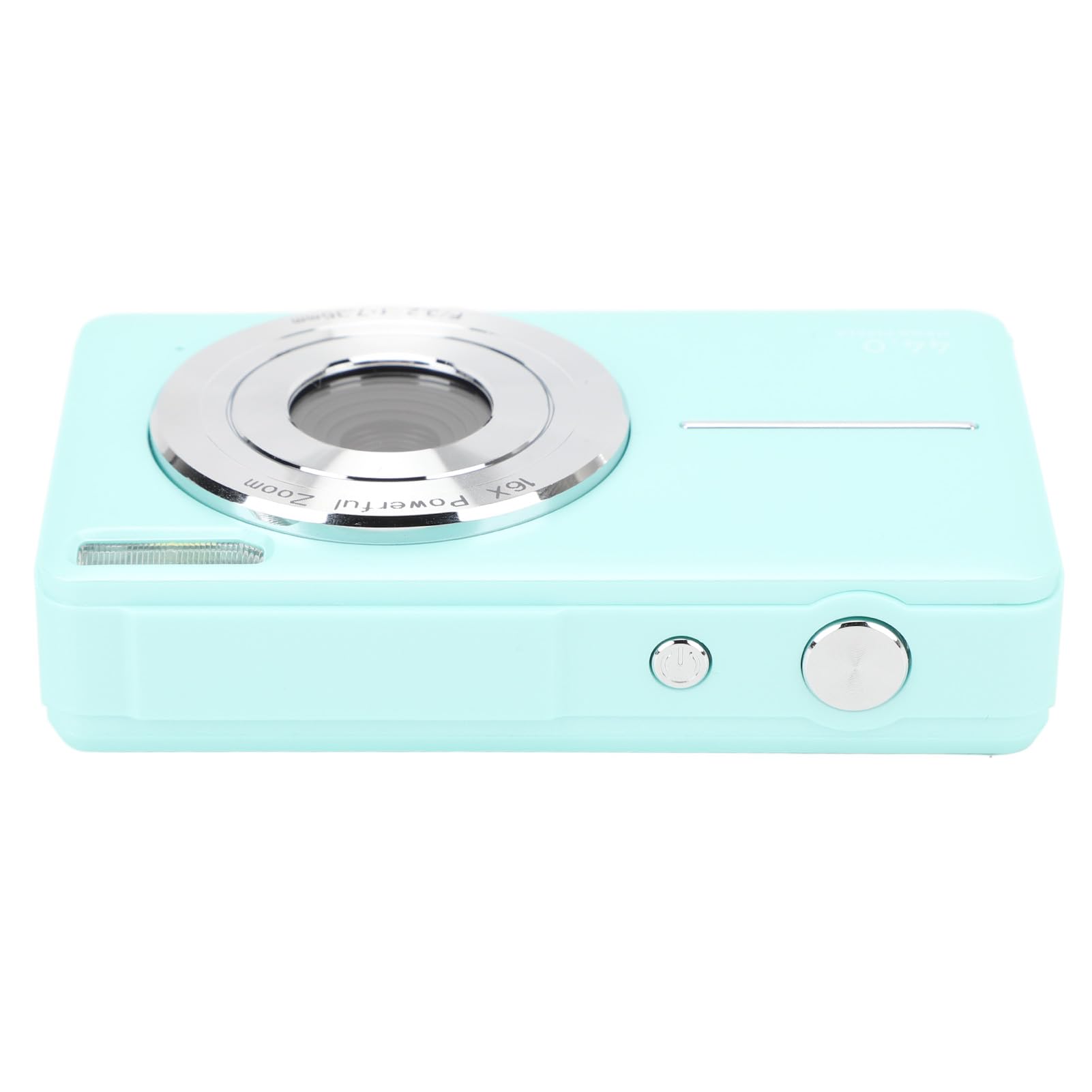 44MP Small Portable Digital Camera for Teens & Students - Compact, Lightweight, Green | Perfect for Travel, Vlogging, and Everyday Photography