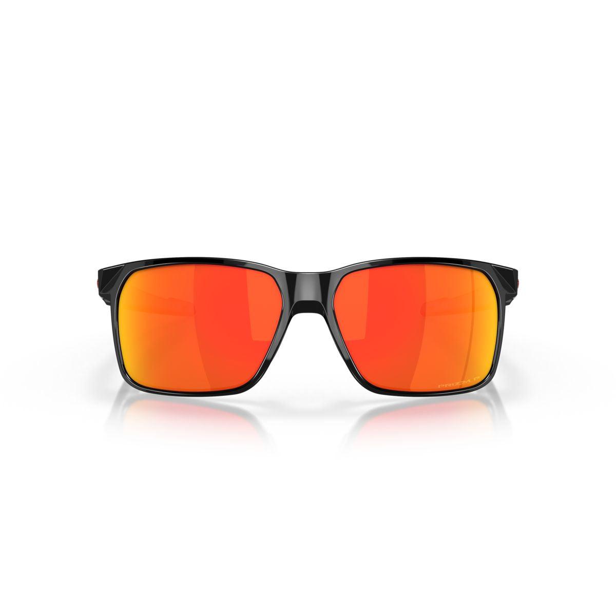 Oakley Portal X Sunglasses Polished Black with Prizm Ruby Polarized Lenses - 0OO9460 946017 - Perfect for Outdoor Sports, Driving & Daily Wear