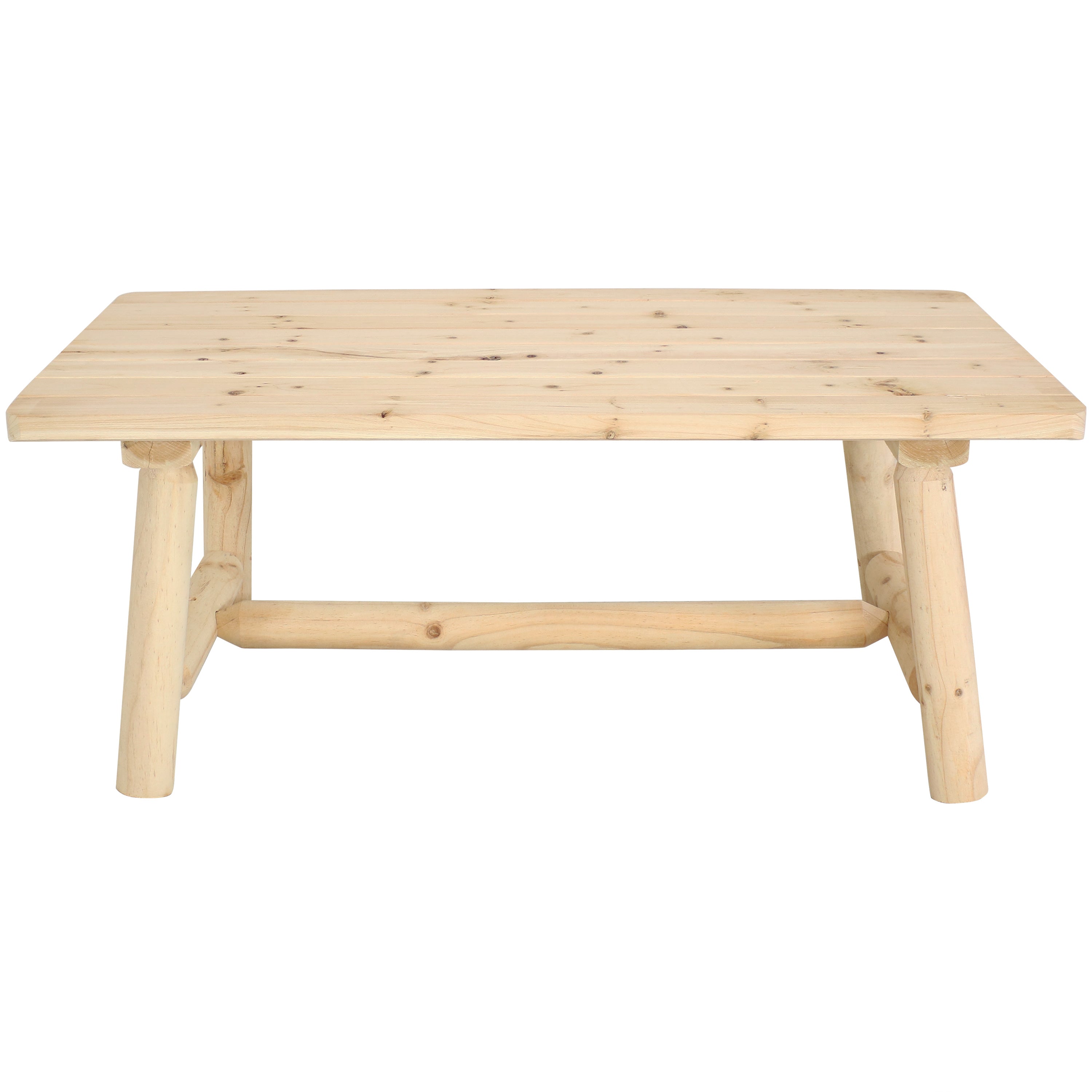 Rustic Coffee Table Log Cabin Style - 41