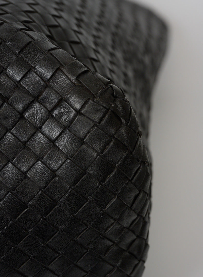 Bottega Veneta Woven Leather Shopper Bag in Dark Brown - Perfect for Work, Travel & Everyday Luxury