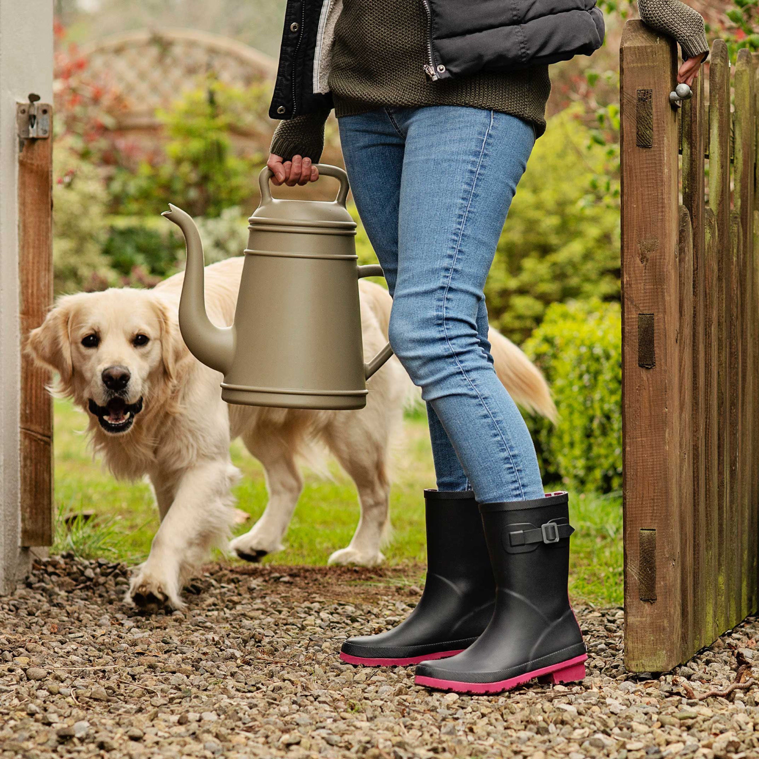 Women's Lyzzick Waterproof Wellington Boots - Comfortable Rain & Garden Boots for Outdoor Activities, Hiking & Farming
