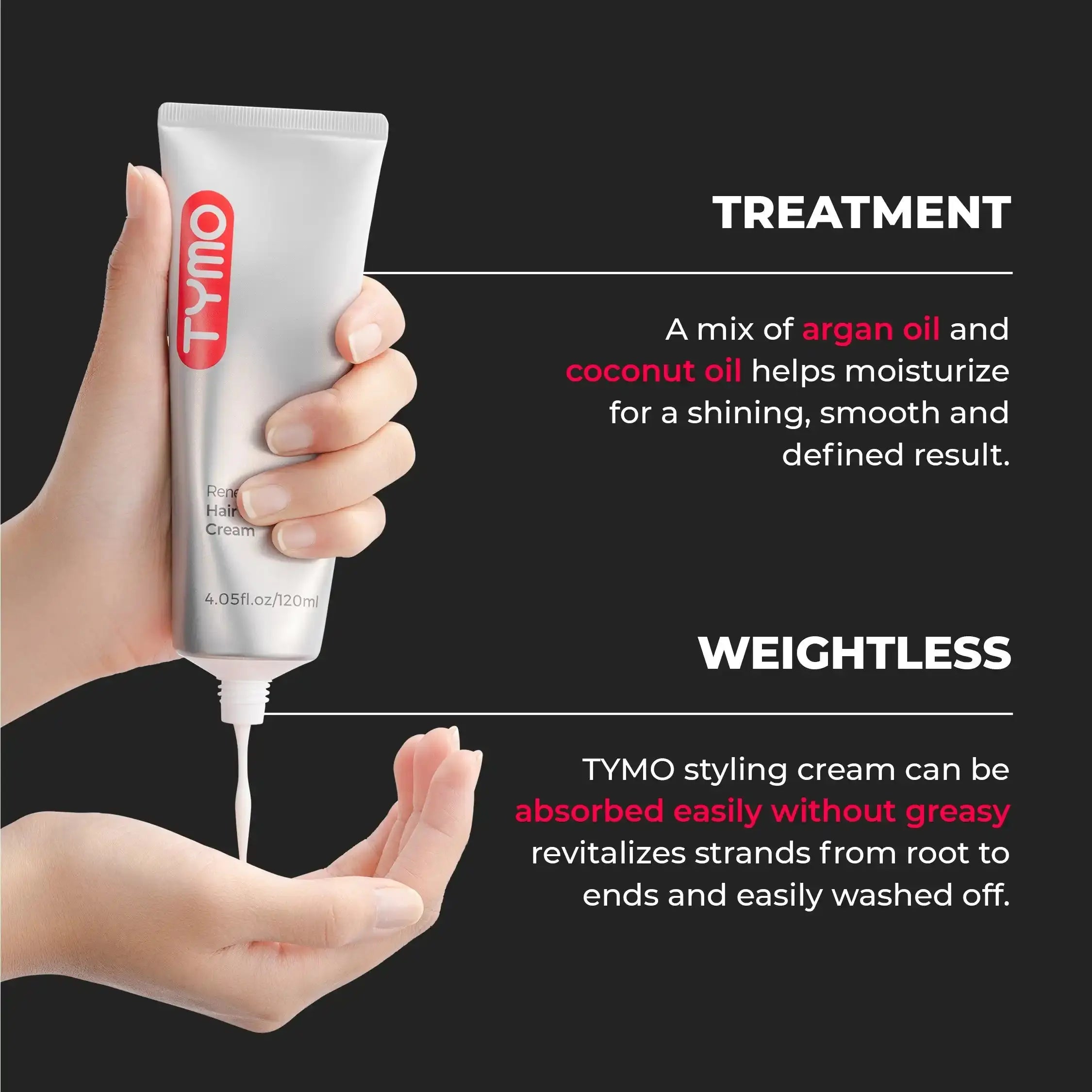 TYMO Leave-In Styling Treatment for Hair - Hydrating & Frizz Control - Perfect for Daily Hair Care & Salon Styling