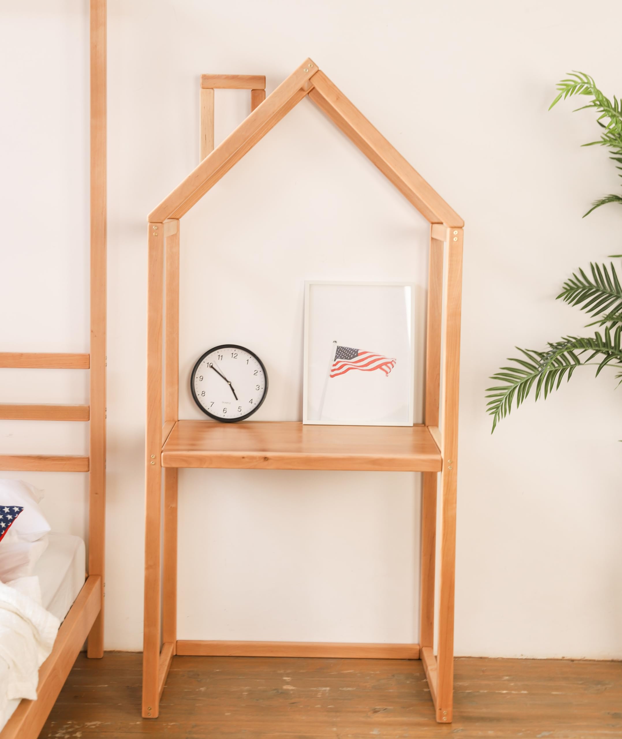 BUSYWOOD Toddler Table - Wooden Kids Activity Desk for Montessori Learning & Study - Natural Wood Children's Furniture for Home & Classroom - Perfect for Playtime, Arts & Crafts, and Homework