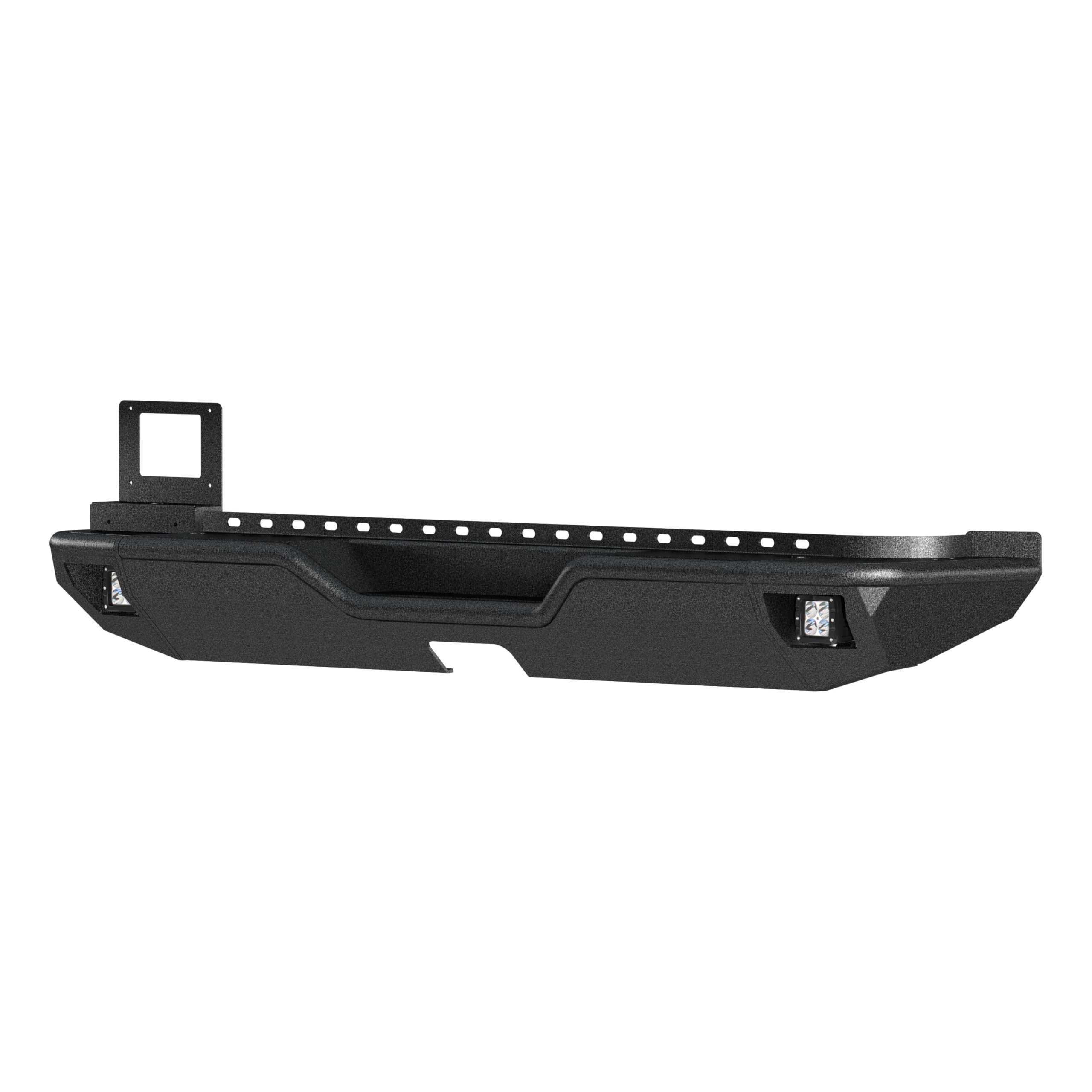 ARIES 2082081 TrailChaser Black Steel Rear Bumper with LED Lights for Jeep Wrangler JL (2018-2023) | Heavy Duty Off-Road Protection | Perfect for Rock Crawling & Overlanding Adventures