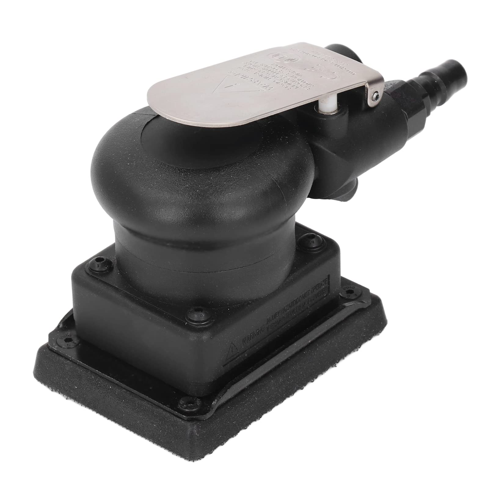 Industrial Pneumatic Air Sander - Square Random Orbital Palm Sander for Wood, Metal & Glass Polishing | Heavy-Duty Air Sanding Machine with Sandpaper | Perfect for Automotive, Woodworking & Metal Fabrication Projects