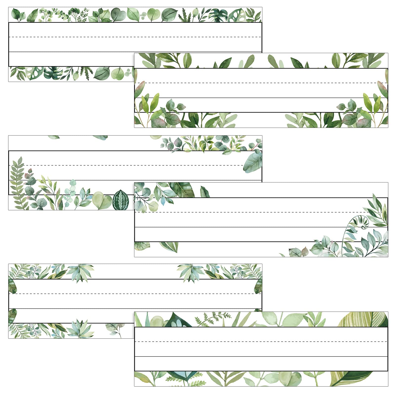 Yexiya 48 Pcs Boho Fringe Name Tags - Self-Adhesive Rustic Desk Labels for Classroom, School, Office, Home & Party Decor - Perfect for Bulletin Boards, Desks, and Event Organization (Boho Style)