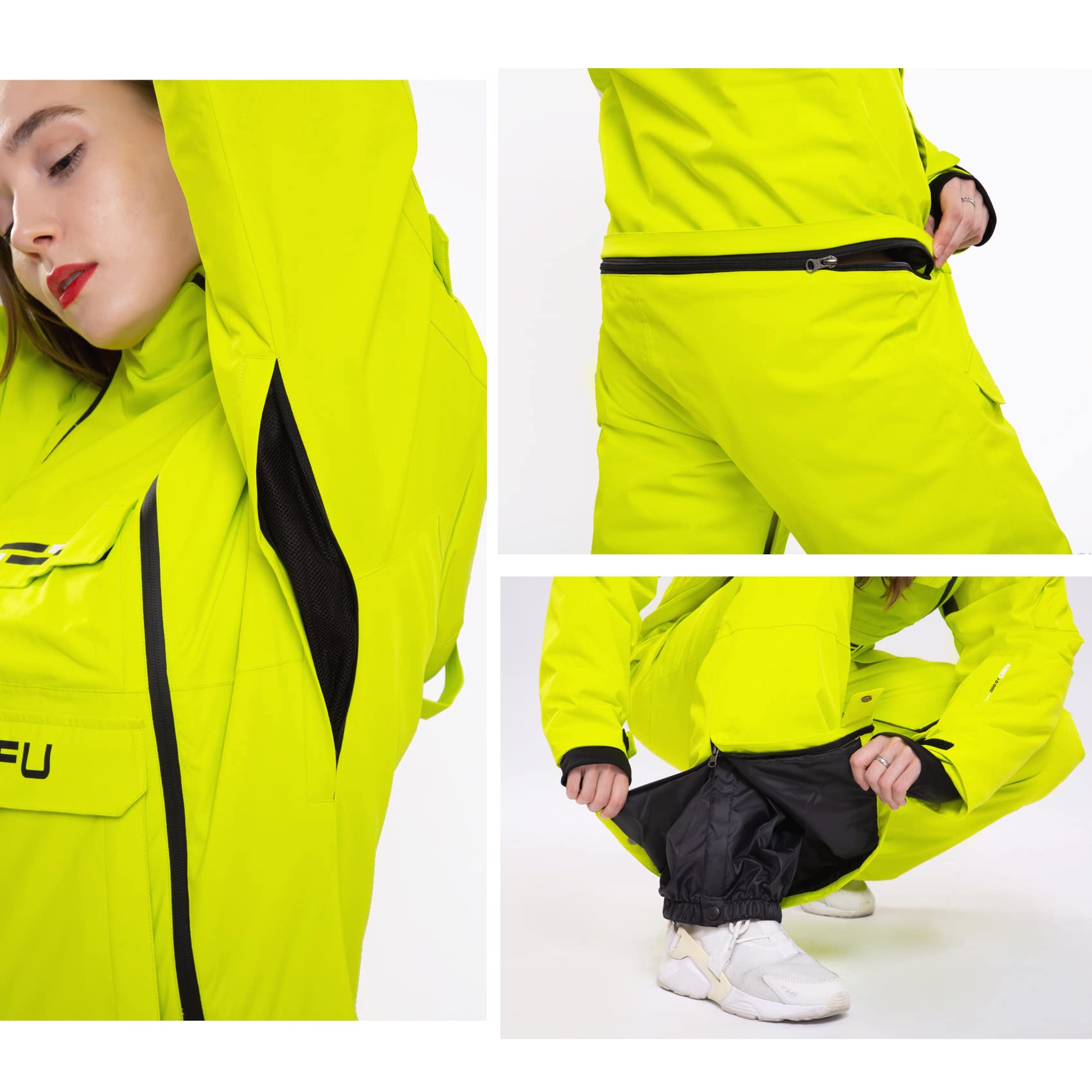 Women's Waterproof Ski Jumpsuit - Winter Snowsuit One-Piece for Skiing & Snowboarding | Thermal Insulated Snow Coveralls for Women | Perfect for Ski Resorts, Snow Sports & Outdoor Winter Activities