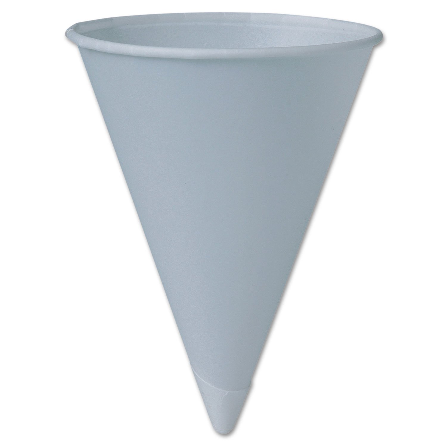 Eco-Friendly Dart Bare Treated Paper Cone Water Cups - 6 Oz White Disposable Cups (200/Sleeve, 25 Sleeves/Carton) - Perfect for Parties, Picnics, Offices & Events