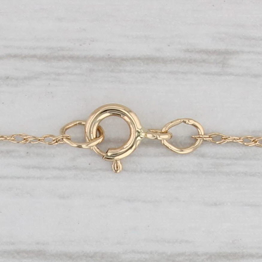 0.20ctw 3 Stone Diamond Pendant Necklace in 14k Yellow Gold with 18