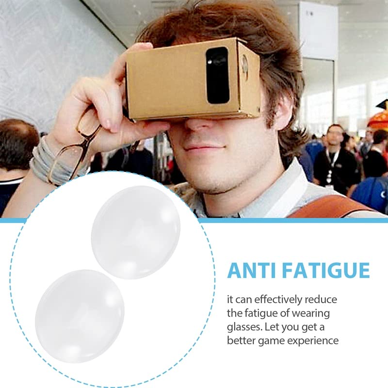 2X 37mm x 45mm BiConvex VR Lenses for Cardboard Virtual Reality Headsets - Perfect for DIY VR Goggles, Smartphone VR Viewing & Immersive Gaming Experiences