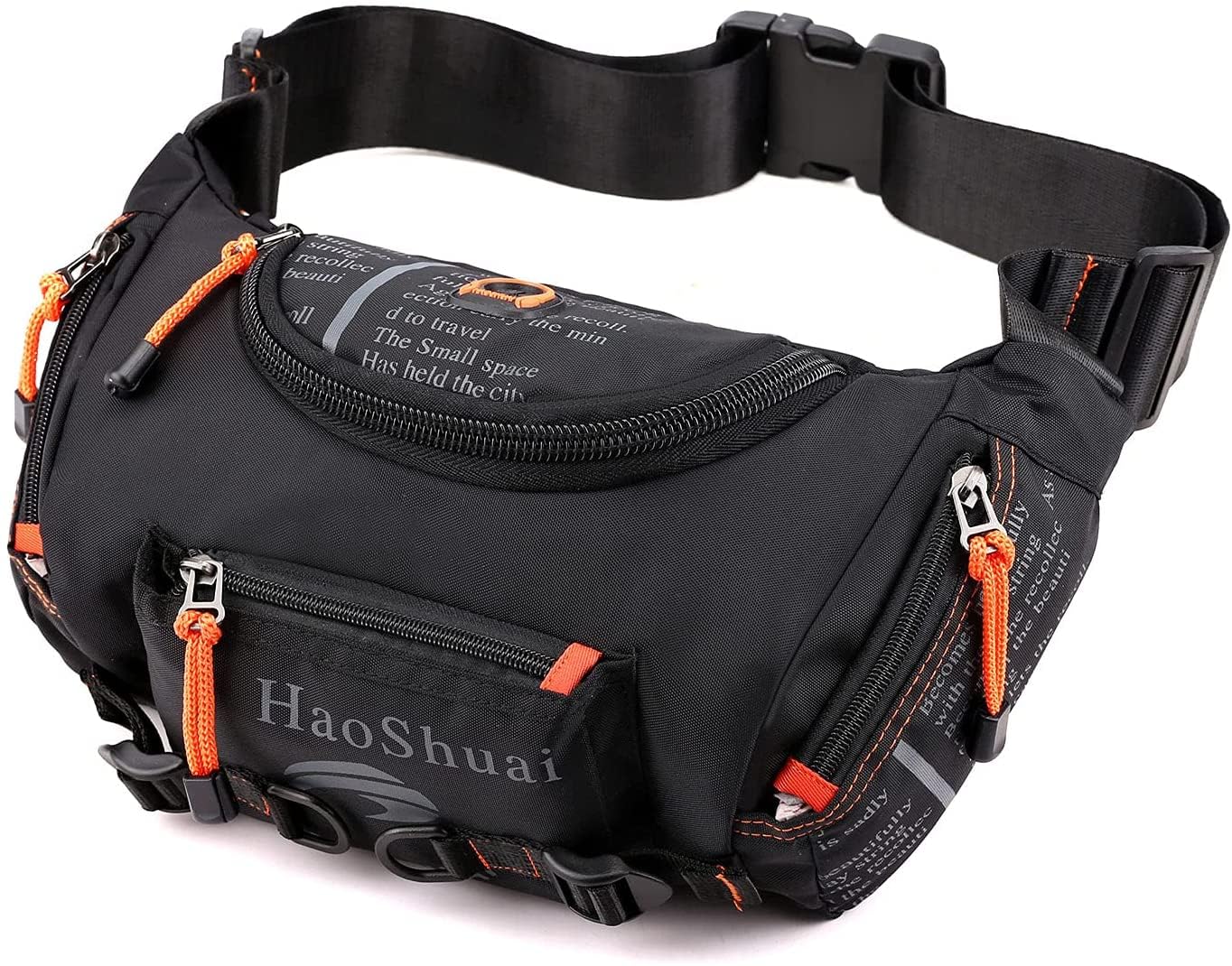 Waterproof Fanny Pack for Men & Women - Adjustable Waist Bag with Crossbody Strap for Hiking, Travel, Running, Cycling & Camping - Durable Outdoor Hip Pouch (Black) | Perfect for Gym, Work Commute & Daily Essentials Storage