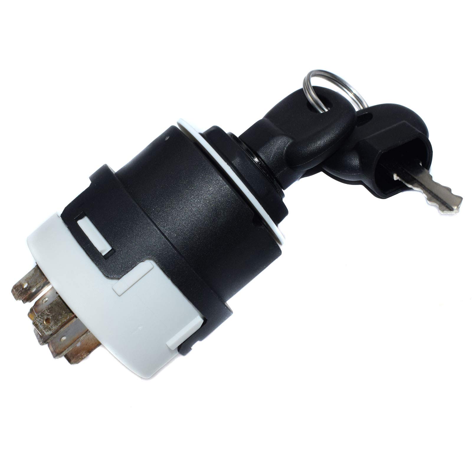 JCB New Holland Case Manitou 701/80184 701/45500 Replacement Ignition Switch with 2 Keys - Compatible with Tractors, Excavators & Heavy Equipment - Perfect for Farm, Construction & Industrial Use