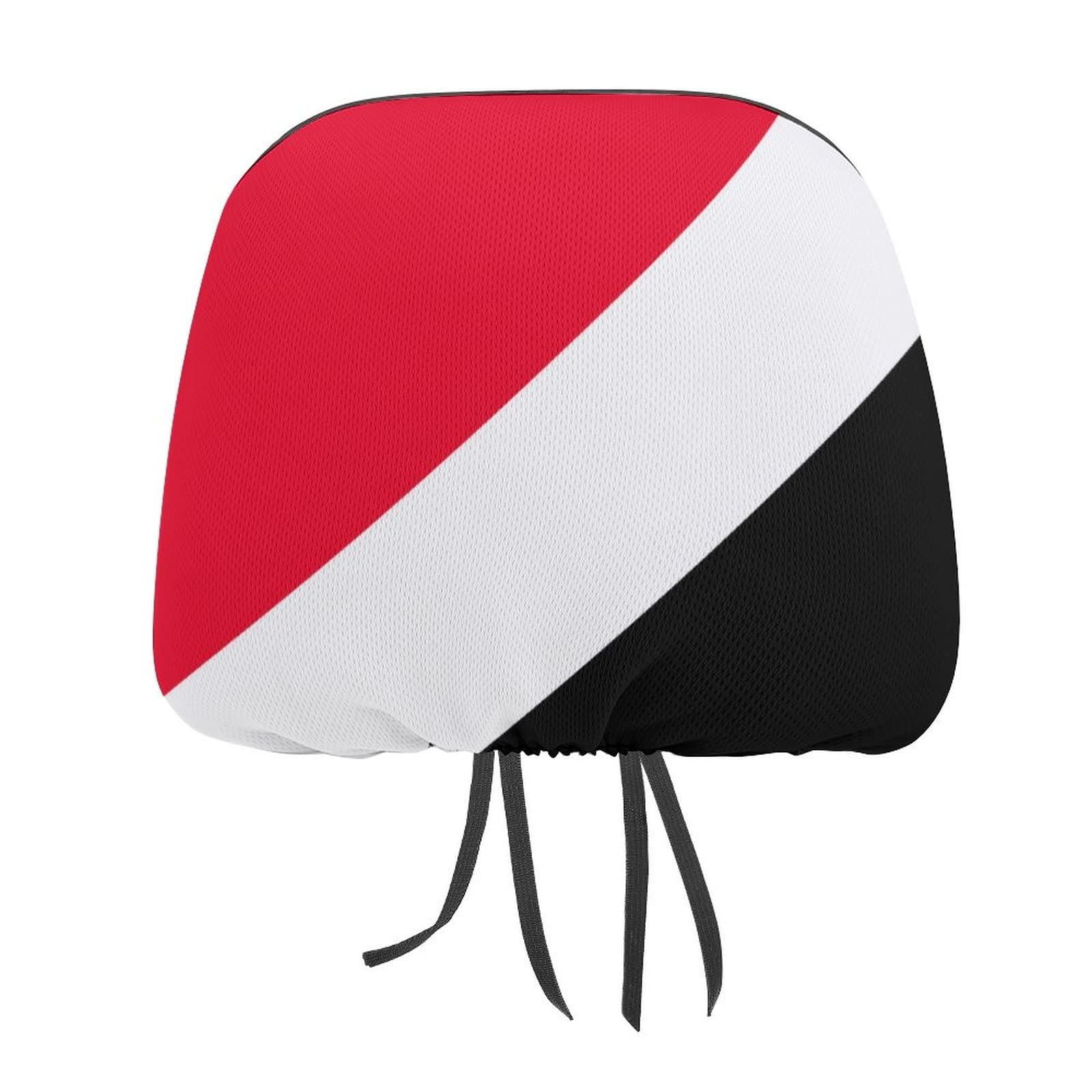 Universal Fit 2-Pack Elastic Car Headrest Covers - Adugen Origei Sealand Flag Design - Perfect for Protecting & Customizing Vehicle Headrests (Home, Office & Travel Use)