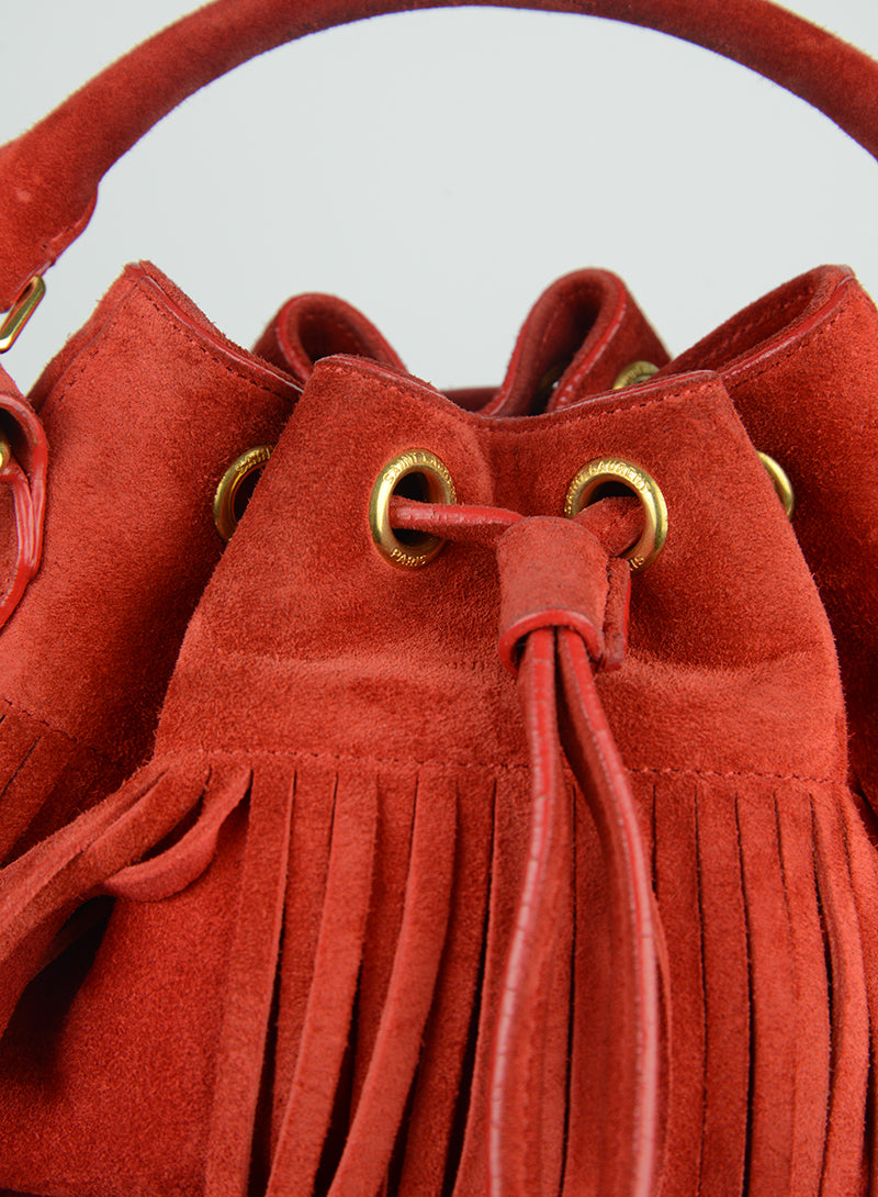 Saint Laurent Emmanuelle Red Leather Crossbody Bag - Luxury Designer Handbag for Women, Perfect for Parties, Date Nights & Special Occasions