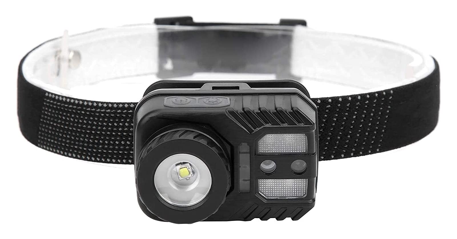 TONPOP Strong Headlamp - USB Rechargeable, Rotating Zoom, Smart Motion Sensor, High Brightness LED Headlight with Power Display, Waterproof for Camping, Hiking, Running, Cycling & Outdoor Activities