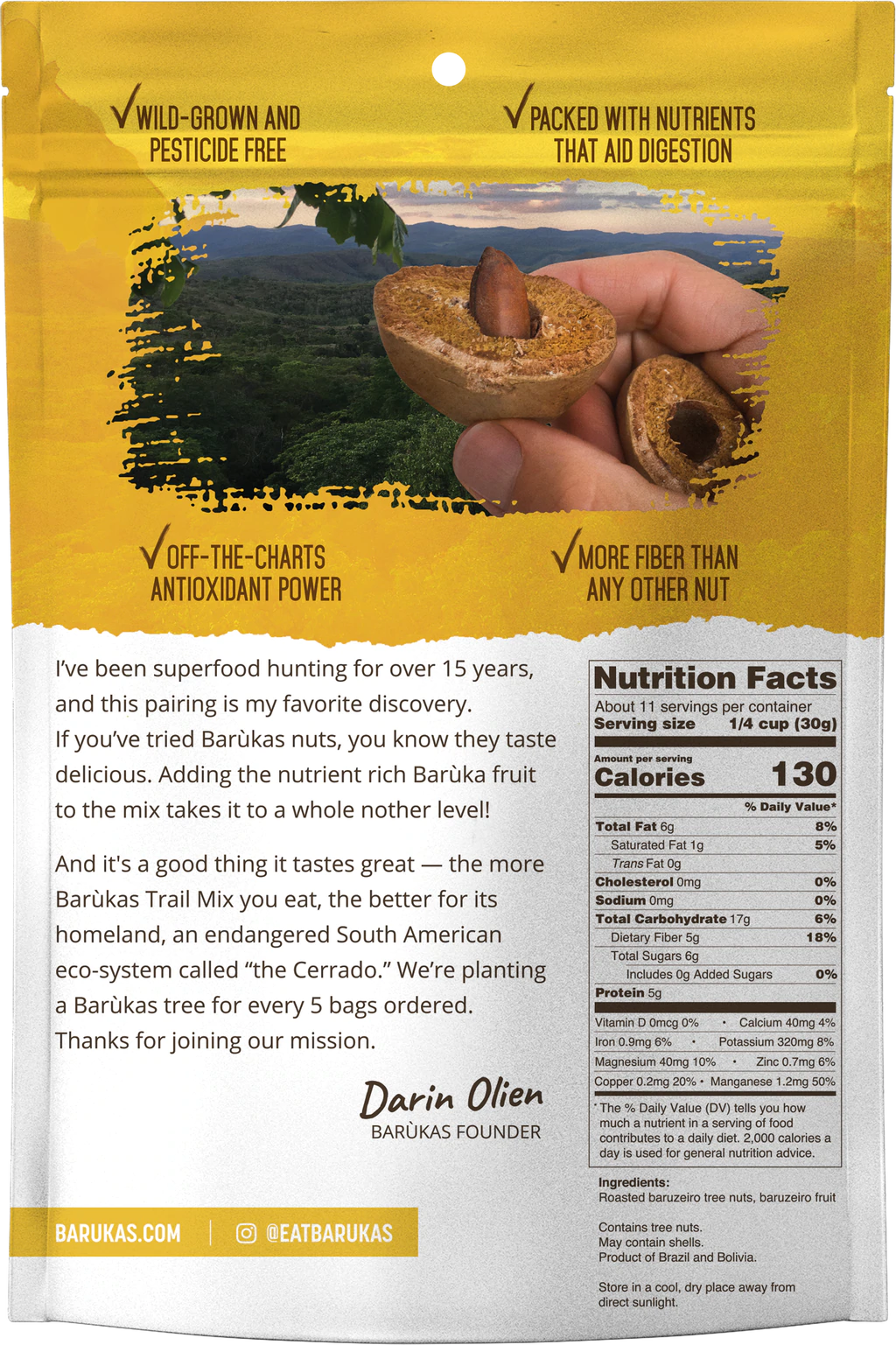 Barukas Nuts Trail Mix - Premium Healthy Snack with Cashews, Almonds & Dried Fruits - Gluten-Free Vegan Energy Boost for Hiking, Camping & Office Snacks