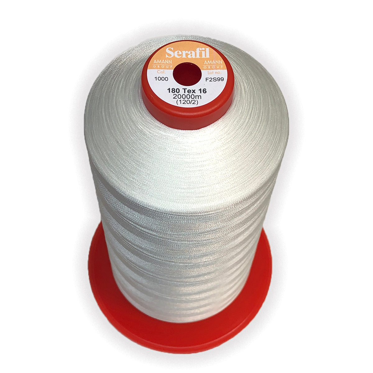 Amann Blind Hem Thread 20,000m Serafil 120/2 Large Cone - Premium Invisible Stitching Thread for Sewing Machines, Perfect for Hemming Pants, Dresses & Curtains