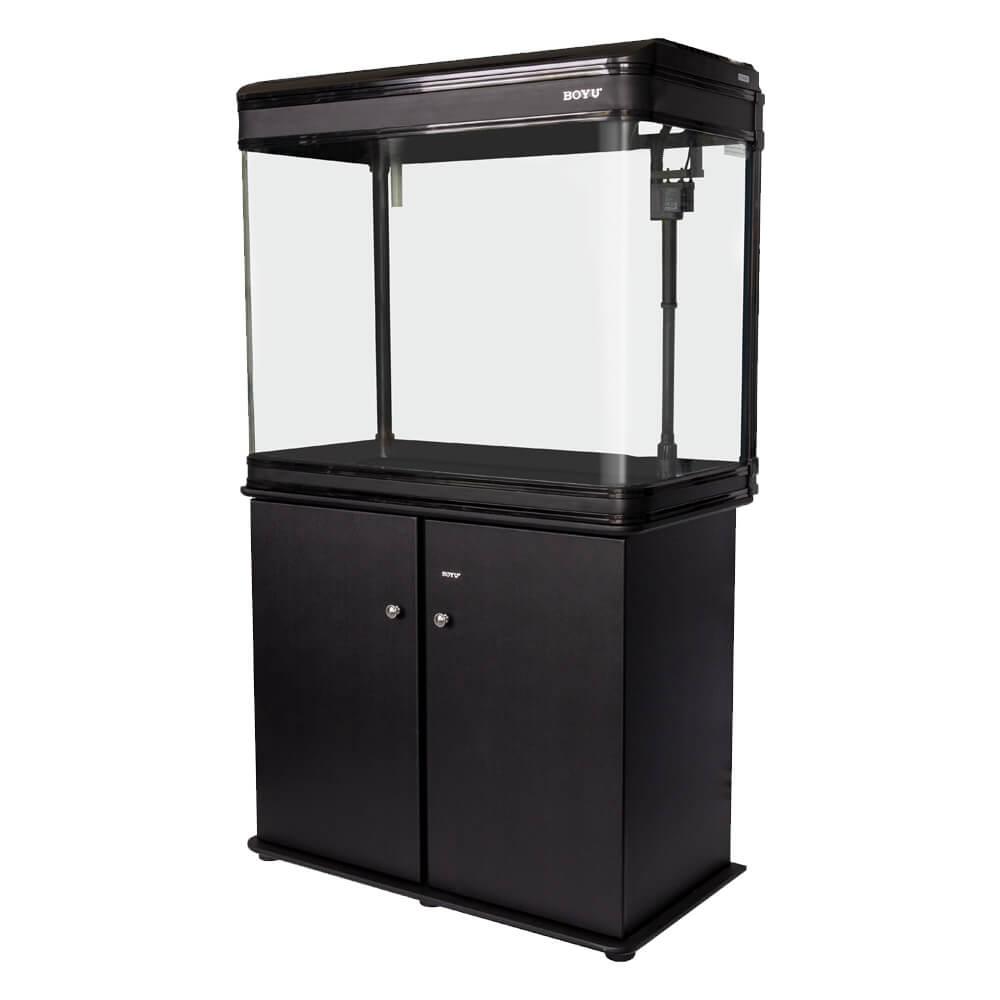 198L (52 Gallon) Glass Cabinet Fish Tank - 84cm (2.9ft) Aquarium with Stand - Available in 3 Colors - Perfect for Home, Office or Restaurant Decoration