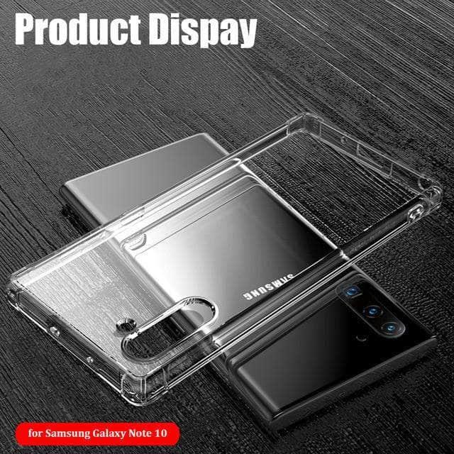 Slim Clear TPU Case for Samsung Galaxy Note 10 Plus - Shockproof Anti-Scratch Soft Silicone Protective Cover - Perfect for Daily Use, Travel & Outdoor Activities