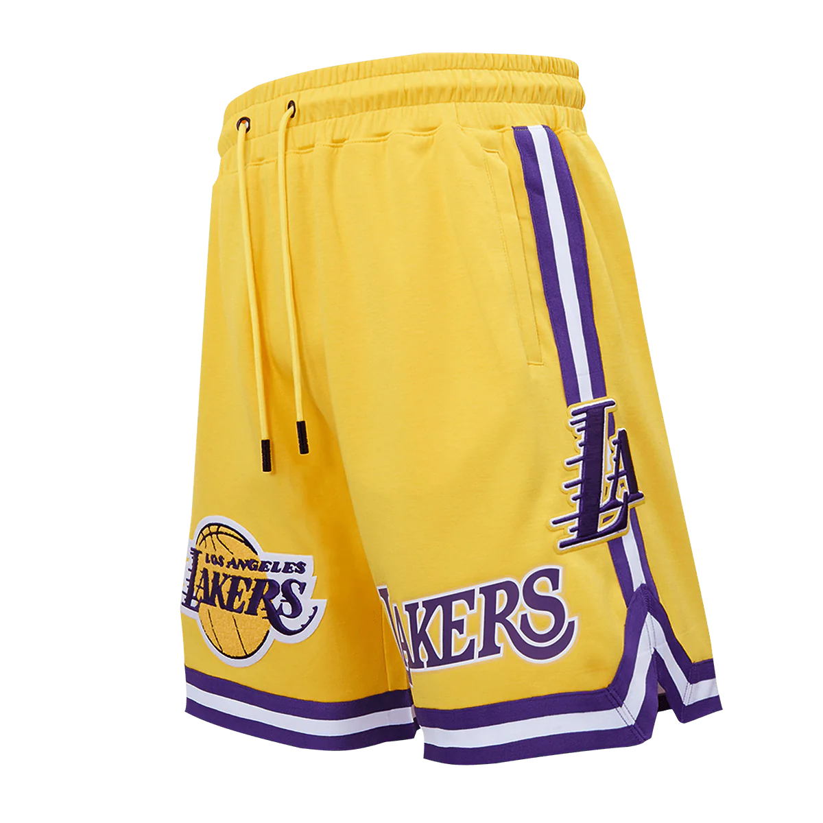 Pro Standard Los Angeles Lakers NBA Basketball Game Shorts - Men's Athletic Performance Shorts (BLL351639) Yellow - Perfect for Basketball Games, Gym Workouts & Casual Wear