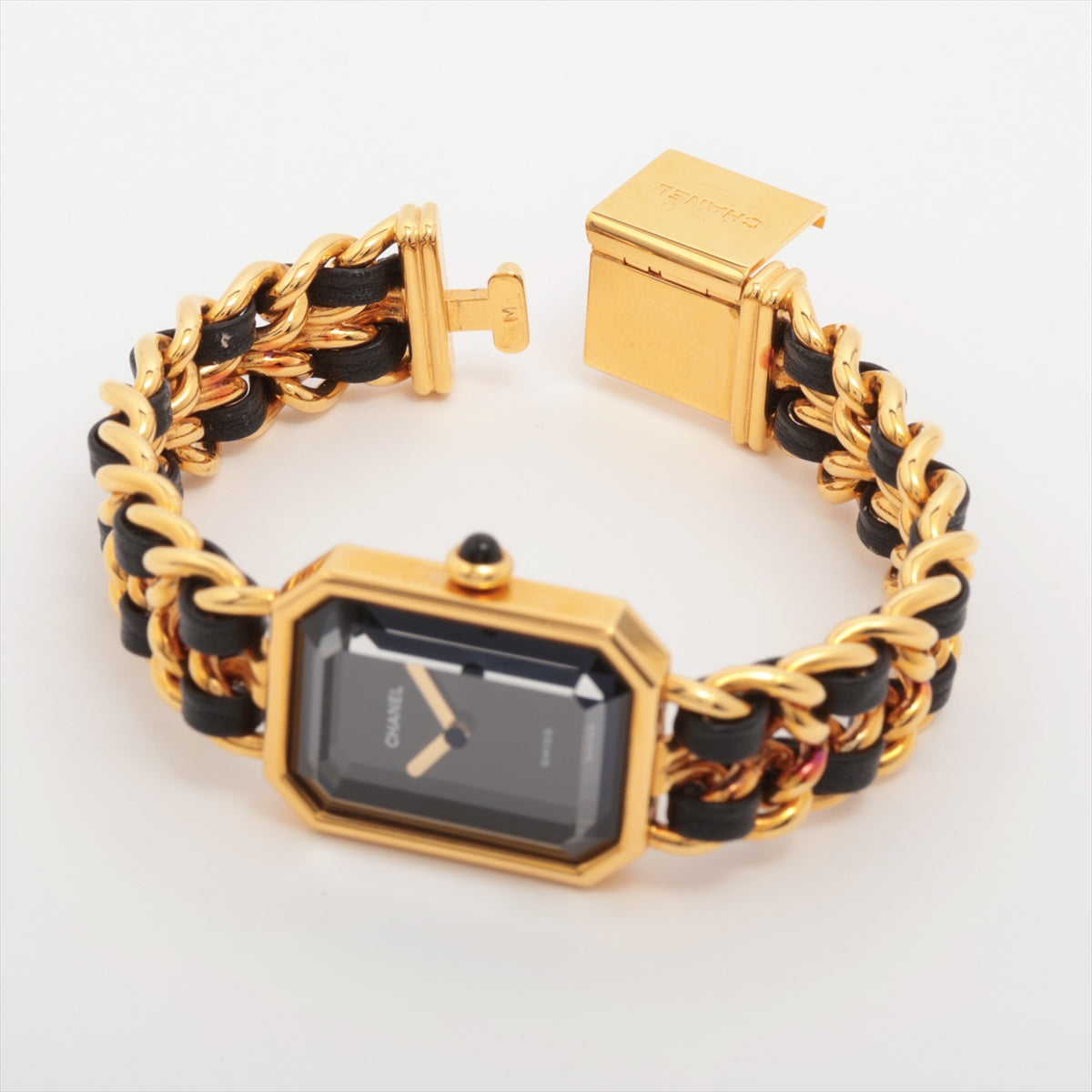 Chanel Première M Black Face Gold Watch - Luxury Women's Wristwatch for Business & Formal Occasions