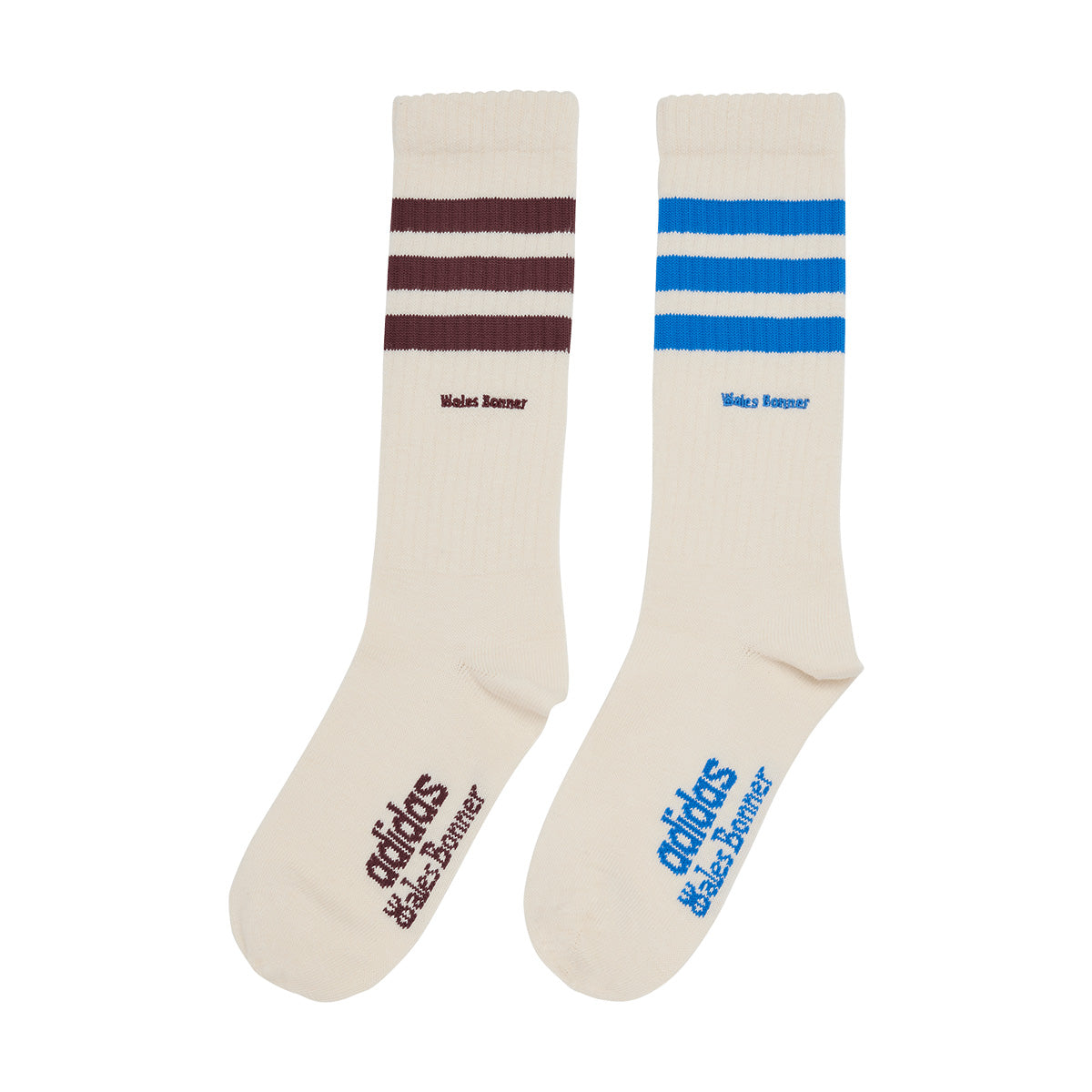 Wales Bonner 3 Stripes Socks in Chalk White - Stylish Comfort for Casual & Athletic Wear