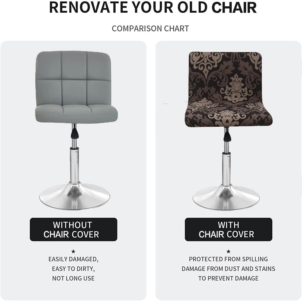 Deisy Dee Bar Stool Covers 2-Pack for Dining & Kitchen