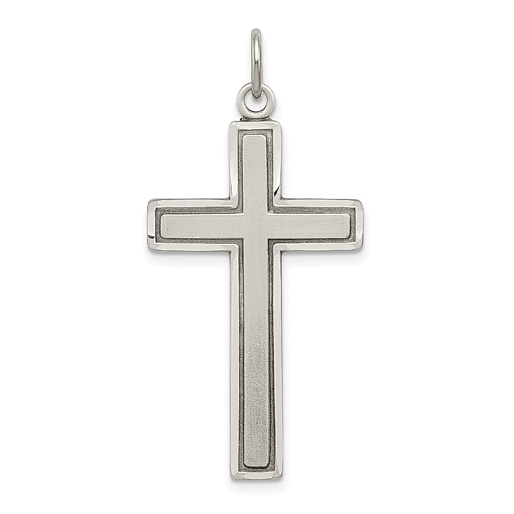 925 Sterling Silver Cross Pendant Necklace for Women - Religious Jewelry Gift for Her - Perfect for Baptism, First Communion & Everyday Wear