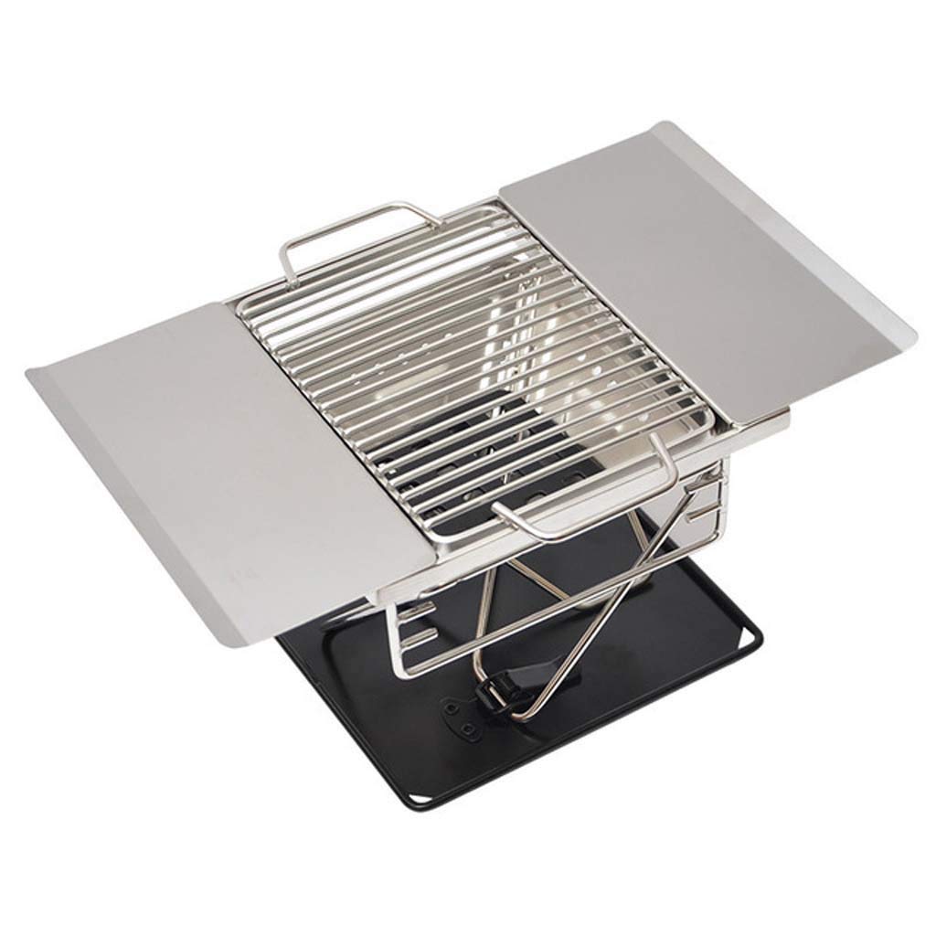 Portable Stainless Steel Folding Grill - Compact BBQ Cooker for Camping, Picnics & Outdoor Travel | Perfect for Backyard, Beach & Tailgating Parties