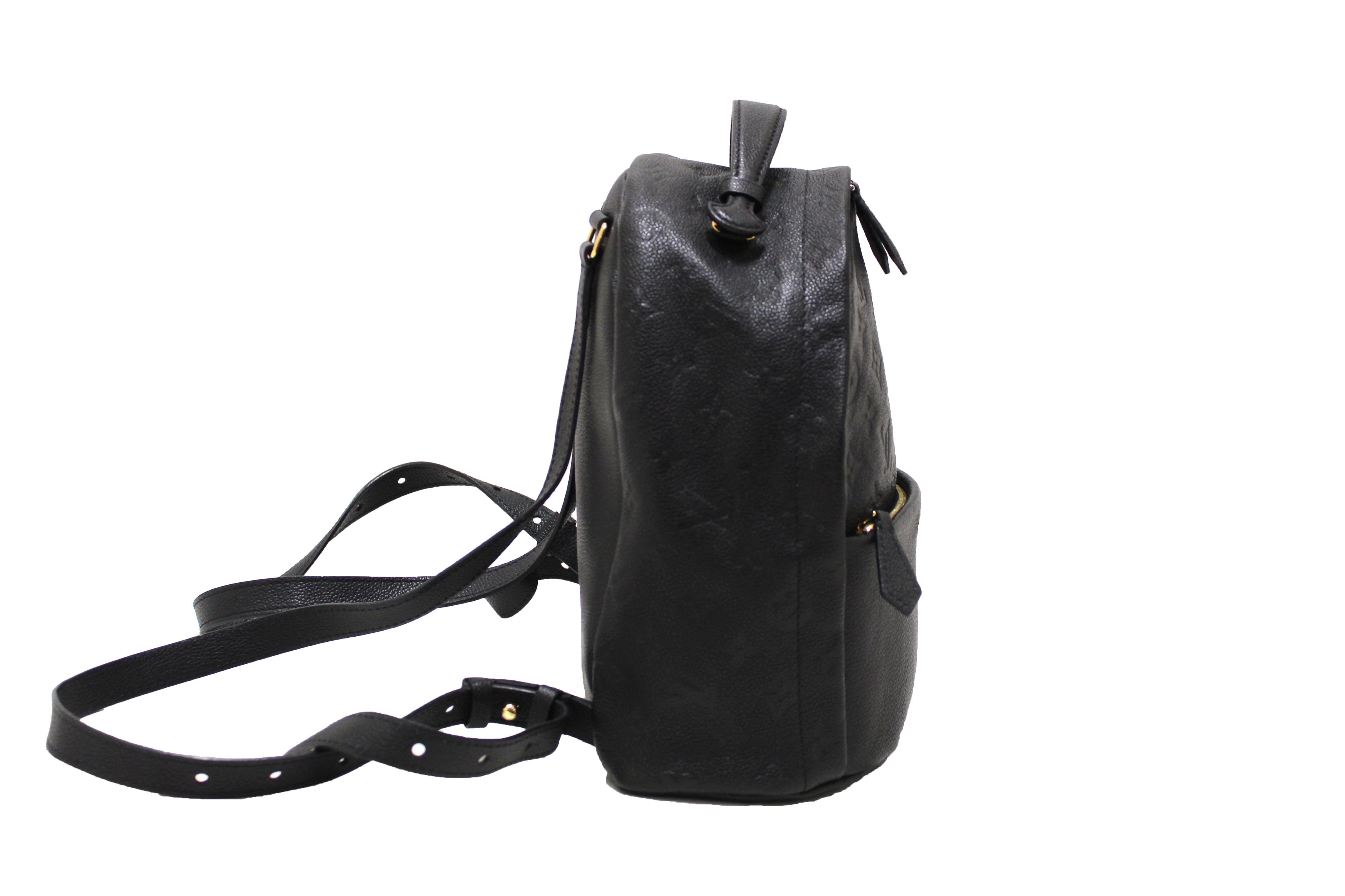 Authentic Louis Vuitton Black Empreinte Monogram Leather Sorbonne Backpack for Women | Luxury Designer Handbag | Perfect for Work, Travel & Everyday Use