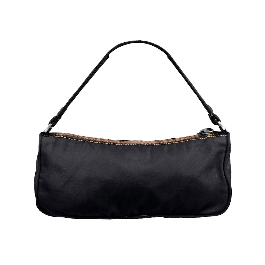 PRADA Black Nylon Pochette Bag - Stylish Crossbody Shoulder Bag for Women, Perfect for Everyday Use, Travel & Evening Out