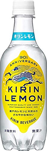 KIRIN Lemon Japanese Soda Drink 15.22 fl.oz (450ml) PET Bottle - Pack of 12 - Refreshing Citrus Beverage for Parties, BBQs & Asian Cuisine Pairing