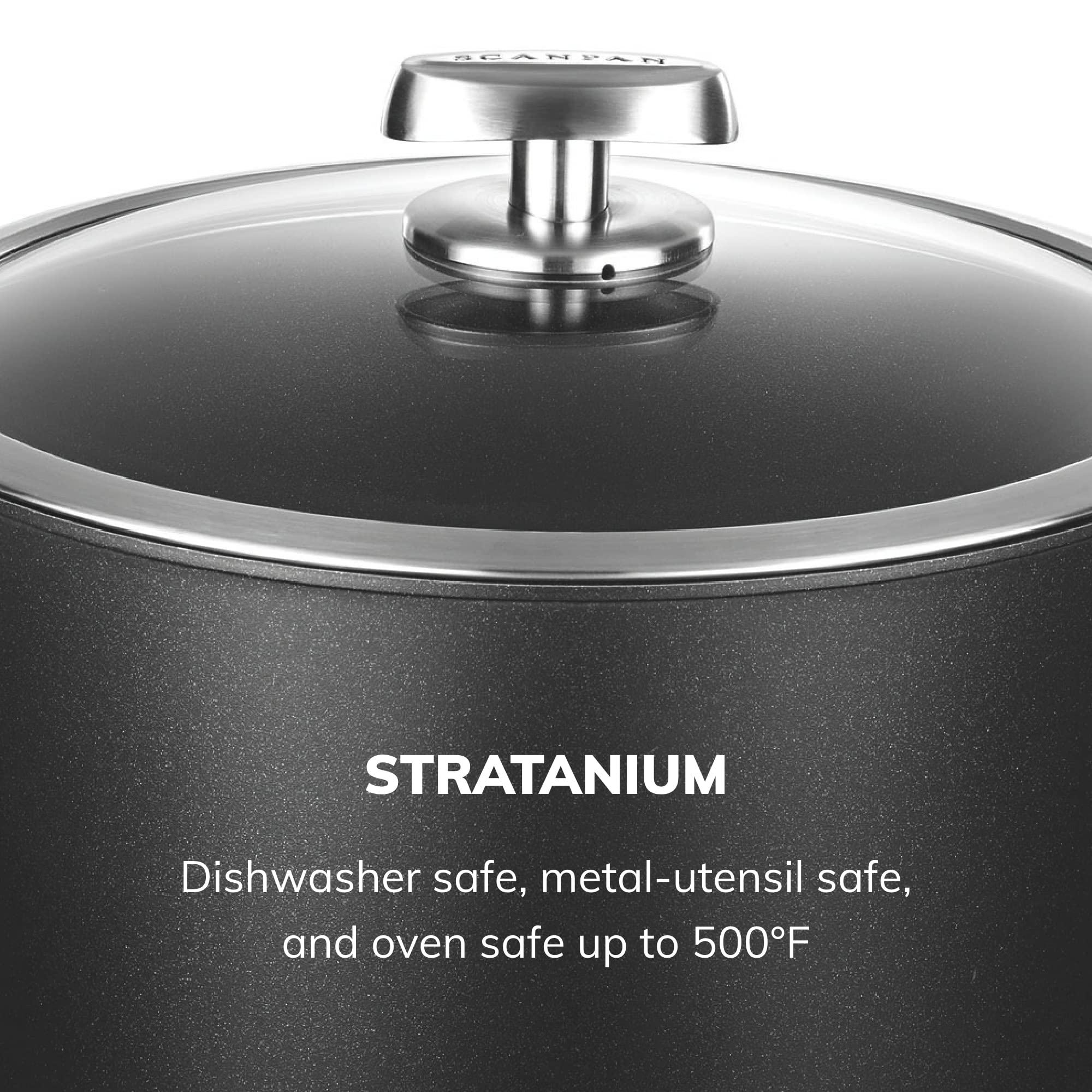 SCANPAN Pro IQ 12-Piece Nonstick Cookware Set - Premium Danish Handcrafted Pots & Pans - Oven, Dishwasher & Metal Utensil Safe - Perfect for Home Cooking, Professional Chefs & Gift Giving